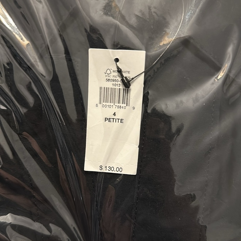 NWT! Black Banana Republic Collar-Neck Poplin Midi Dress - Multiple 🦋⭐️ - Picture 8 of 8